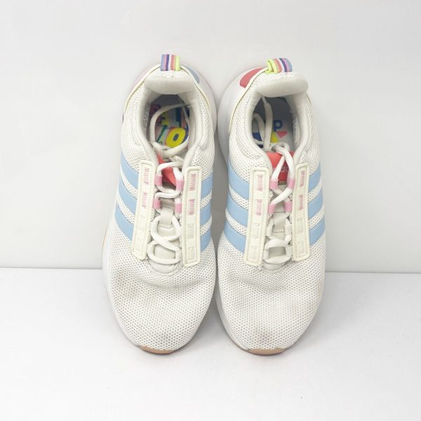 Adidas Womens Racer TR21 GZ1992 White Running Shoes Sneakers Size 6 Online now