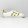 Adidas Womens Superstar B39398 White Casual Shoes Sneakers Size 8.5 Online now