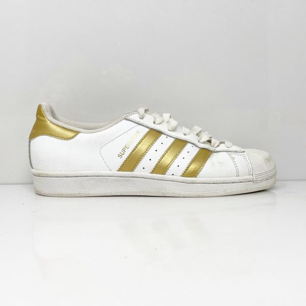 Adidas Womens Superstar B39398 White Casual Shoes Sneakers Size 8.5 Online now