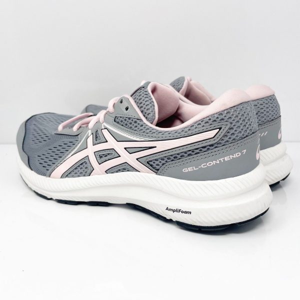 Asics Womens Gel Contend 7 1012A910 Gray Running Shoes Sneakers Size 7.5 W For Cheap