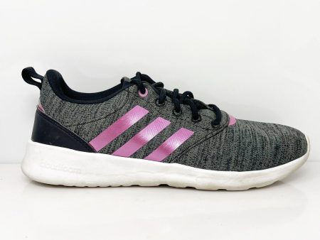 Adidas Womens QT Racer 2.0 FX4822 Gray Running Shoes Sneakers Size 7.5 Sale