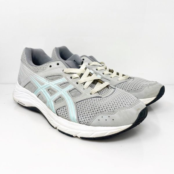 Asics Womens Gel Contend 5 1012A231 Gray Running Shoes Sneakers Size 8.5 W Fashion