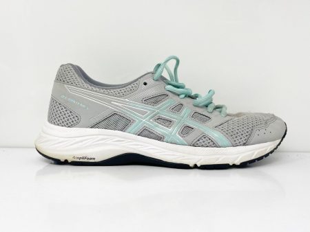 Asics Womens Gel Contend 5 1012A234 Gray Running Shoes Sneakers Size 6.5 Cheap