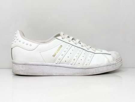 Adidas Womens Superstar FV3397 White Casual Shoes Sneakers Size 8.5 Fashion