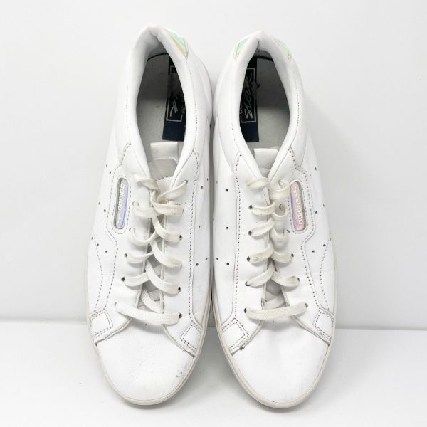 Adidas Womens Sleek EG2685 White Casual Shoes Sneakers Size 7.5 Online