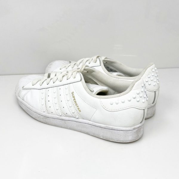 Adidas Womens Superstar FV3397 White Casual Shoes Sneakers Size 8.5 Fashion